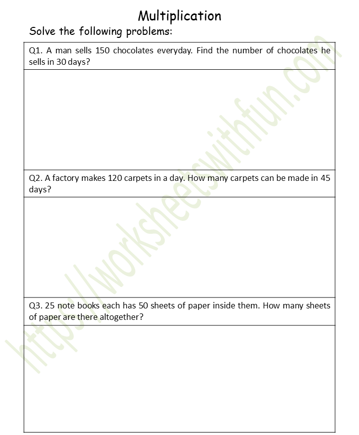 course maths class 4 topic multiplication